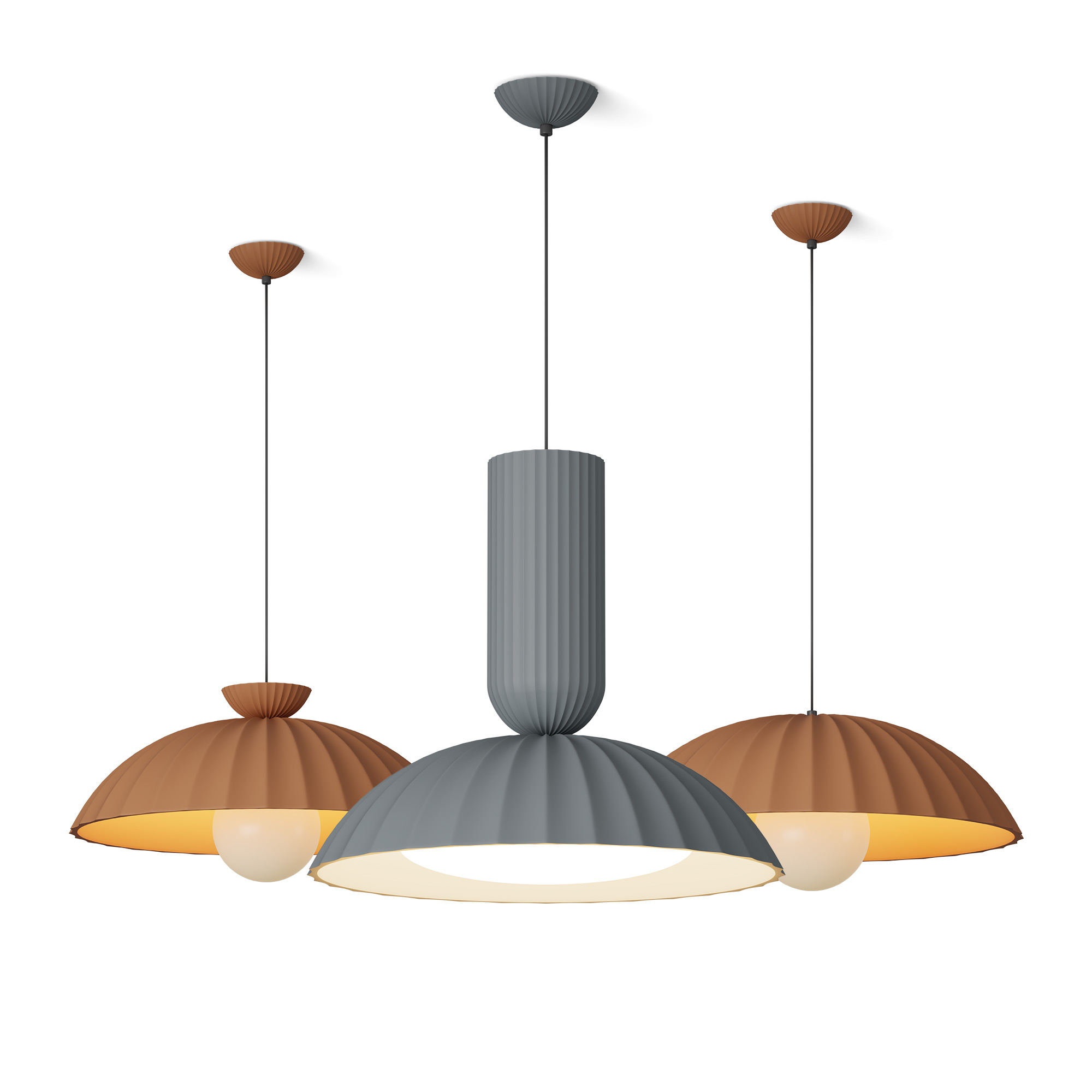Gypsum Pendant Light (GM-79E115)