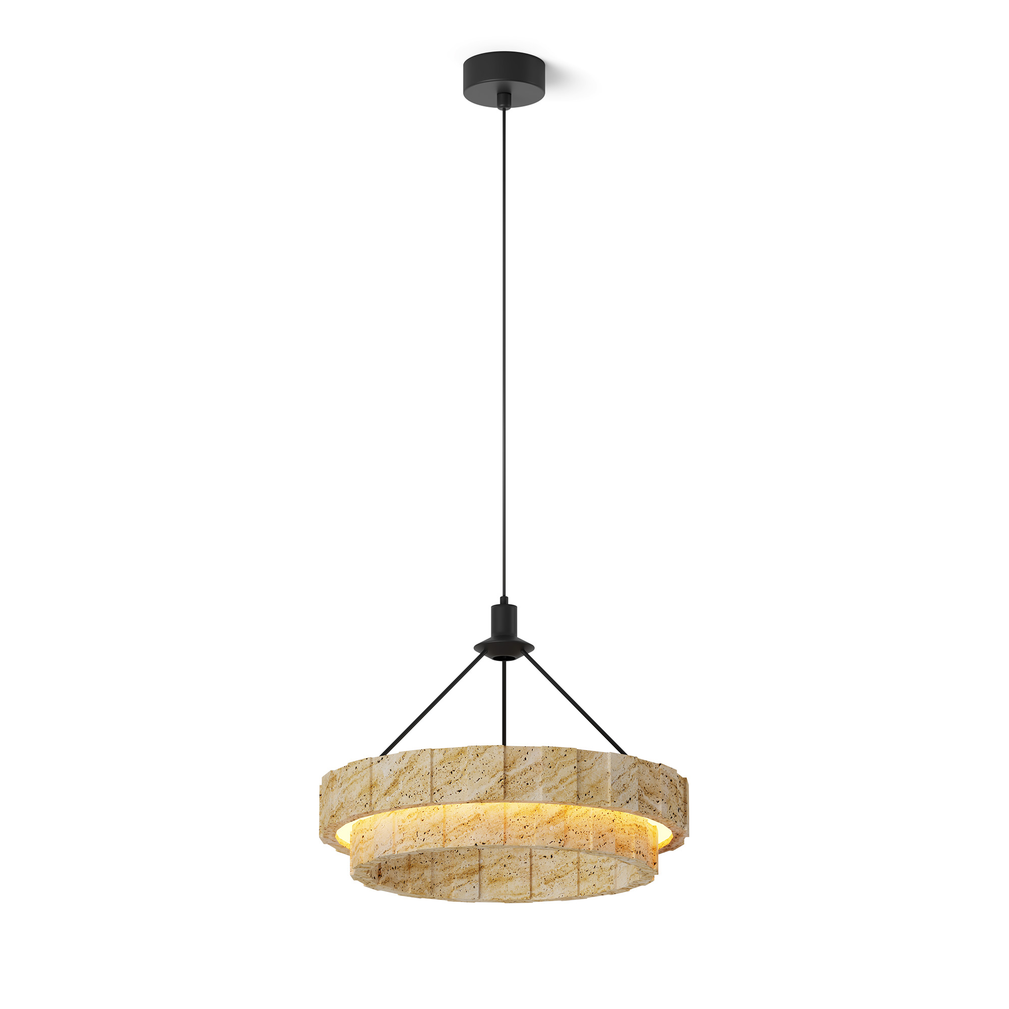 GM-80ED384B Travertine Pendant Light 1
